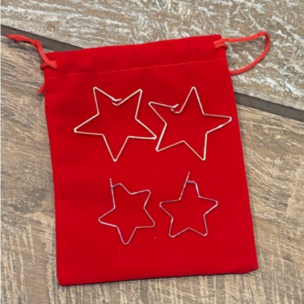 Gold and silver earring set